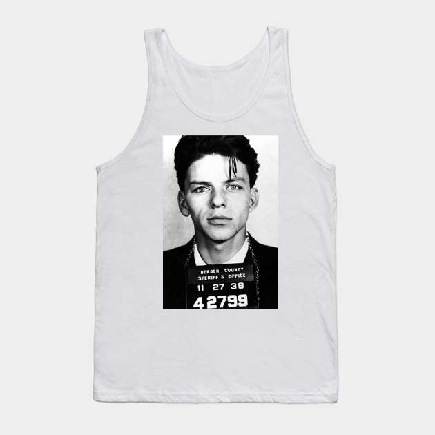 Frank Mugshot Print Tank Top by warbotspecial